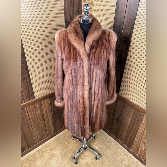 Vintage Russian Sable Fur Coat Jacket Stroller Size Small - Picture 1 of 10